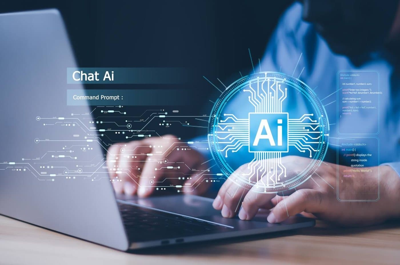 AI copilot assisting a user inside a product interface